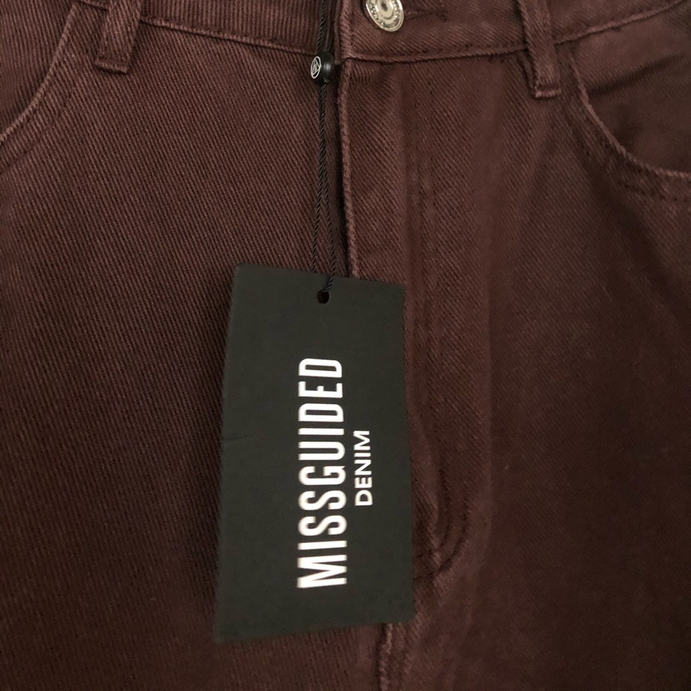 ▪️sold▪️missguided mom jeans brown high waisted - Picture 7 of 8